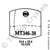 GS MT346-38 Watch Crystal