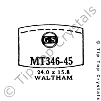 GS MT346-45 Watch Crystal