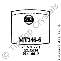 GS MT346-6 Watch Crystal