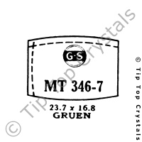 GS MT346-7 Watch Crystal