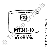 GS MT348-10 Watch Crystal