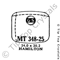 GS MT348-25 Watch Crystal