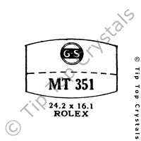 GS MT351 Watch Crystal
