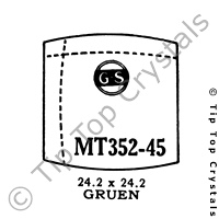 GS MT352-45 Watch Crystal