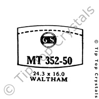 GS MT352-50 Watch Crystal
