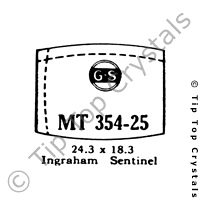 GS MT354-25 Watch Crystal