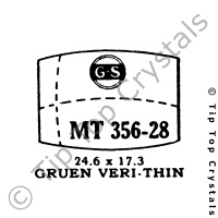GS MT356-28 Watch Crystal