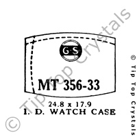 GS MT356-33 Watch Crystal