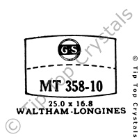 GS MT358-10 Watch Crystal