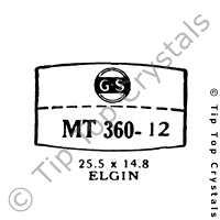 GS MT360-12 Watch Crystal