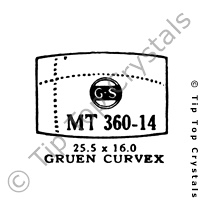 GS MT360-14 Watch Crystal