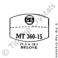 GS MT360-15 Watch Crystal