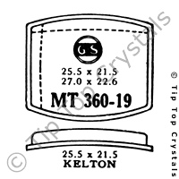 GS MT360-19 Watch Crystal