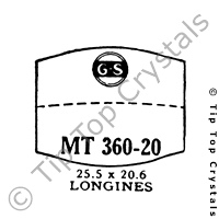 GS MT360-20 Watch Crystal