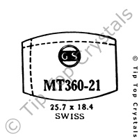 GS MT360-21 Watch Crystal