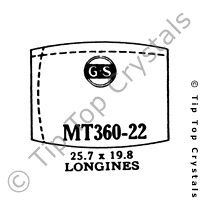 GS MT360-22 Watch Crystal