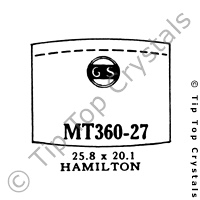 GS MT360-27 Watch Crystal