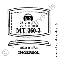 GS MT360-3 Watch Crystal