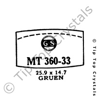 GS MT360-33 Watch Crystal
