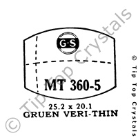 GS MT360-5 Watch Crystal