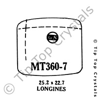 GS MT360-7 Watch Crystal