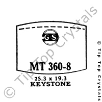 GS MT360-8 Watch Crystal