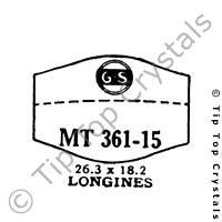 GS MT361-15 Watch Crystal