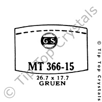 GS MT366-15 Watch Crystal
