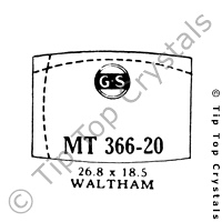GS MT366-20 Watch Crystal