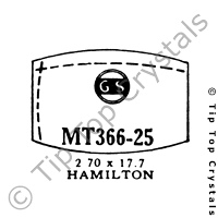 GS MT366-25 Watch Crystal