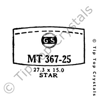 GS MT367-25 Watch Crystal