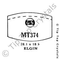 GS MT374 Watch Crystal