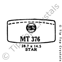 GS MT376 Watch Crystal