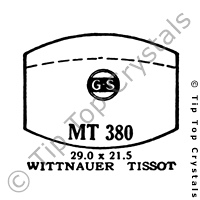 GS MT380 Watch Crystal