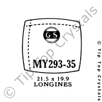 GS MY293-35 Watch Crystal