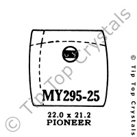 GS MY295-25 Watch Crystal