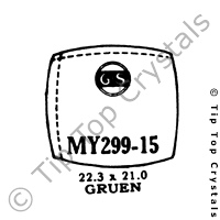 GS MY299-15 Watch Crystal