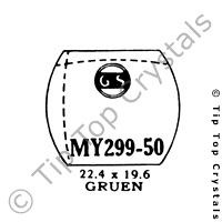 GS MY299-50 Watch Crystal