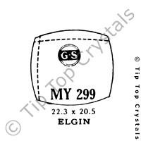 GS MY299 Watch Crystal