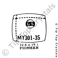 GS MY301-35 Watch Crystal