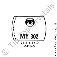 GS MY302 Watch Crystal