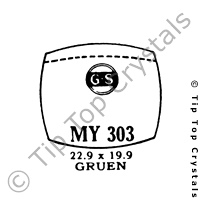 GS MY303 Watch Crystal