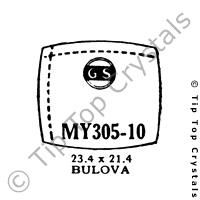 GS MY305-10 Watch Crystal