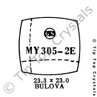 GS MY305-2E Watch Crystal