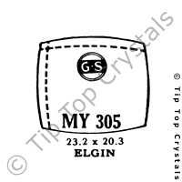 GS MY305 Watch Crystal