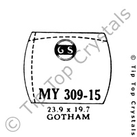 GS MY309-15 Watch Crystal
