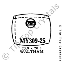 GS MY309-25 Watch Crystal