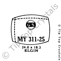 GS MY311-25 Watch Crystal