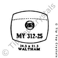 GS MY312-25 Watch Crystal