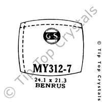 GS MY312-7 Watch Crystal